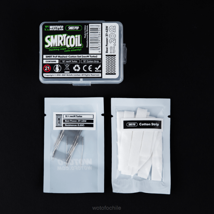 Wotofo SMRT conjunto de malla y algodón pnp frío nexmesh - Wotofo Chile F42N317