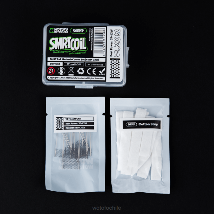 Wotofo SMRT conjunto de malla y algodón pnp nexmesh extremo - Wotofo precio F42N340