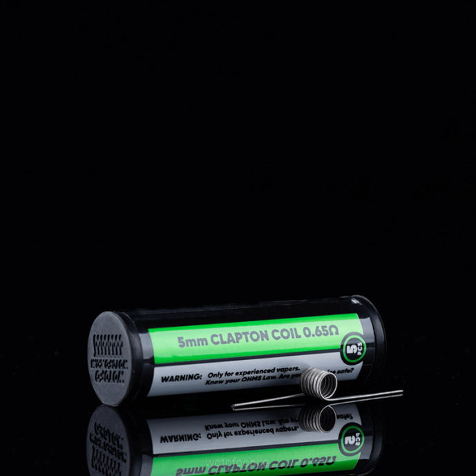 Wotofo bobina prefabricada de identificación Clapton fusionado de doble núcleo 0,65 ohmios 5mm 5 uds. - Wotofo Chile F42N347